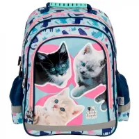 Ghiozdan pentru copii Derform Cleo & Frank Pink Blue photo 2