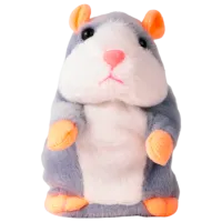 Jucărie moale Pugs At Play Animals Aggy Talking Hamster 1+/ Grey