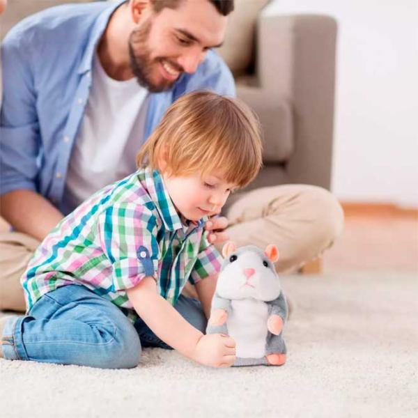 Jucărie moale Pugs At Play Animals Aggy Talking Hamster 1+/ Grey photo 2 Jucărie moale Pugs At Play Animals Aggy Talking Hamster 1+/ Grey photo 2