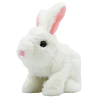 Jucărie moale Pugs At Play Animals Jumping Rabbit 1+/ White