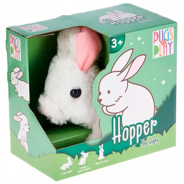 Jucărie moale Pugs At Play Animals Jumping Rabbit 1+/ White photo 3 Jucărie moale Pugs At Play Animals Jumping Rabbit 1+/ White photo 3