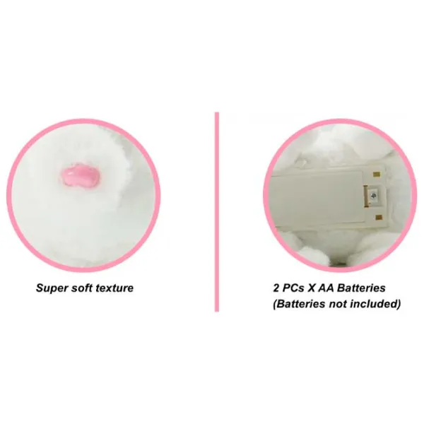 Jucărie moale Pugs At Play Animals Jumping Rabbit 1+/ White photo 4 Jucărie moale Pugs At Play Animals Jumping Rabbit 1+/ White photo 4