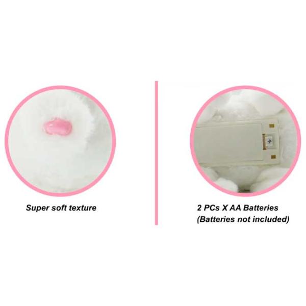 Jucărie moale Pugs At Play Animals Jumping Rabbit 1+/ White photo 4 Jucărie moale Pugs At Play Animals Jumping Rabbit 1+/ White photo 4