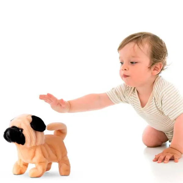 Jucărie moale Pugs At Play Animals Peanut Walking Dog 1+/ Brown photo 2 Jucărie moale Pugs At Play Animals Peanut Walking Dog 1+/ Brown photo 2