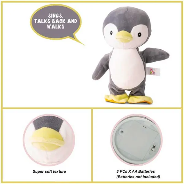 Jucărie moale Pugs At Play Animals Penguin Snowy 1+/ Gray photo 3 Jucărie moale Pugs At Play Animals Penguin Snowy 1+/ Gray photo 3