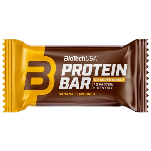 Batoane proteice BioTechUSA Protein Bar Banană (5999076236763) 35 g photo 1 Batoane proteice BioTechUSA Protein Bar Banană (5999076236763) 35 g photo 1