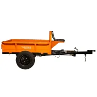 Remorcă pentru motocultor Detoolz DZ-M148 Metal/ Orange photo 2