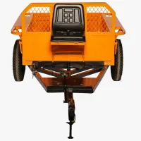 Remorcă pentru motocultor Detoolz DZ-M148 Metal/ Orange photo 4