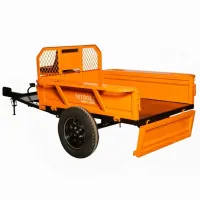 Remorcă pentru motocultor Detoolz DZ-M148 Metal/ Orange photo 6