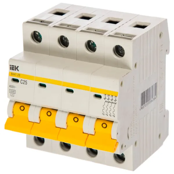 Întrerupător automat IEK MVA20-4-025-C Modulară/ 25 A photo 1
