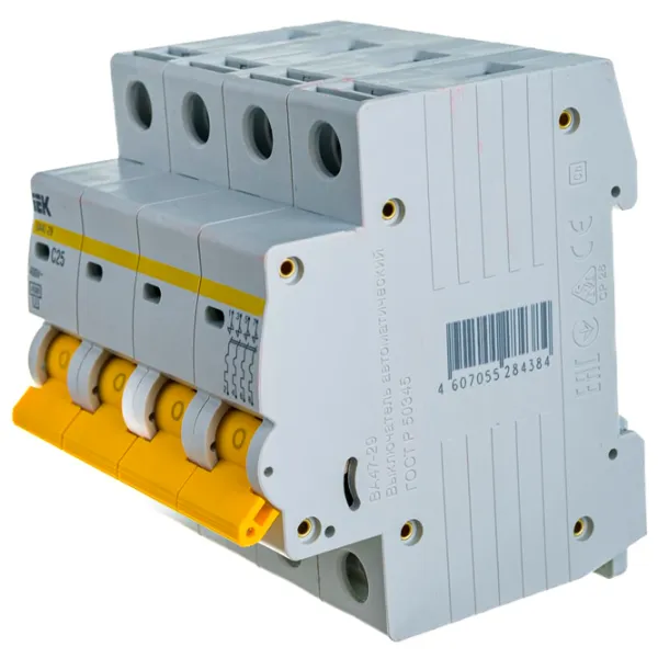 Întrerupător automat IEK MVA20-4-025-C Modulară/ 25 A photo 2