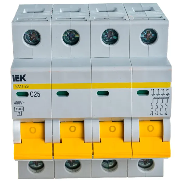 Întrerupător automat IEK MVA20-4-025-C Modulară/ 25 A photo 4