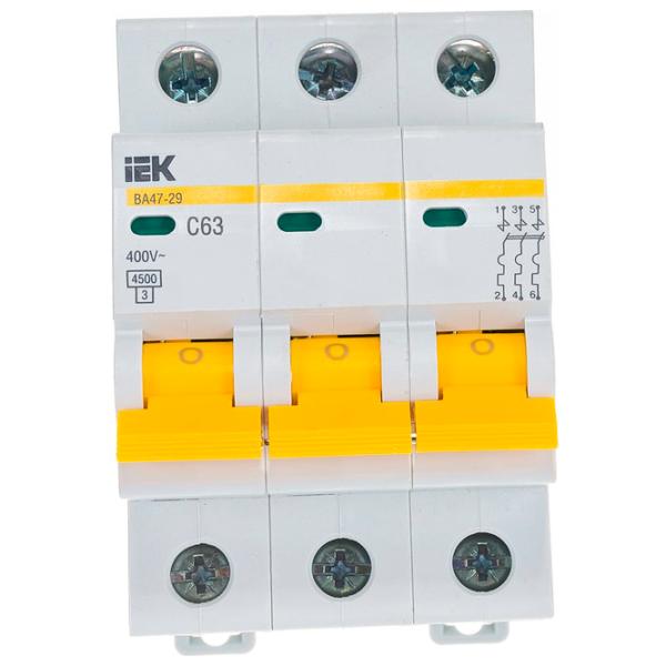 Întrerupător automat IEK MVA20-3-063-C Modulară/ 63 A photo 1