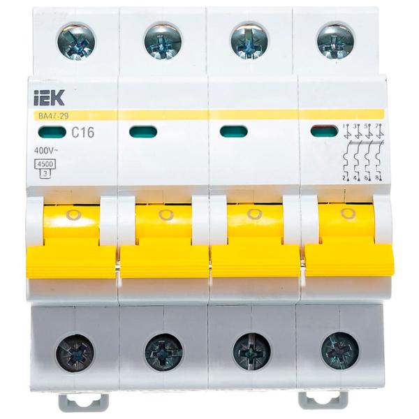 Автоматический выключатель IEK MVA20-4-016-C Модульная/ 16 A photo 2 Автоматический выключатель IEK MVA20-4-016-C Модульная/ 16 A photo 2