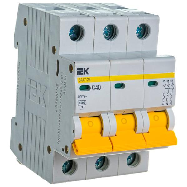 Întrerupător automat IEK MVA20-3-040-C Modulară/ 40 A photo 7