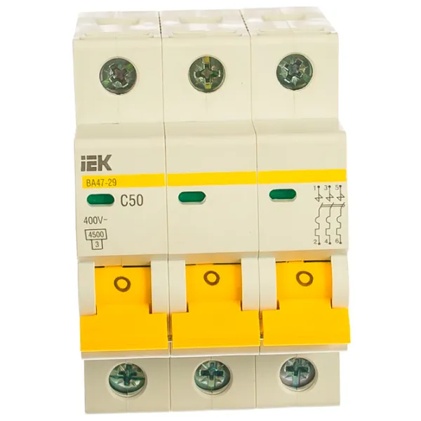 Întrerupător automat IEK MVA20-3-050-C Modulară/ 50 A photo 2 Întrerupător automat IEK MVA20-3-050-C Modulară/ 50 A photo 2