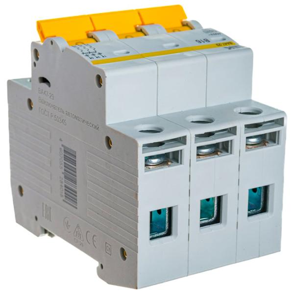 Автоматический выключатель IEK MVA20-3-020-B Модульная/ 20 A photo 2