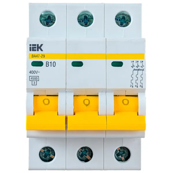 Автоматический выключатель IEK MVA20-3-010-B Модульная/ 10 A photo 1 Автоматический выключатель IEK MVA20-3-010-B Модульная/ 10 A photo 1