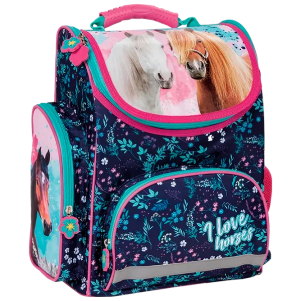 Рюкзак для детей Derform Horses Pink Blue photo 1