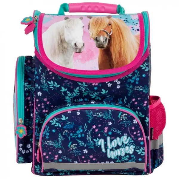 Рюкзак для детей Derform Horses Pink Blue photo 2