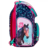 Ghiozdan pentru copii Derform Horses Pink Blue photo 3