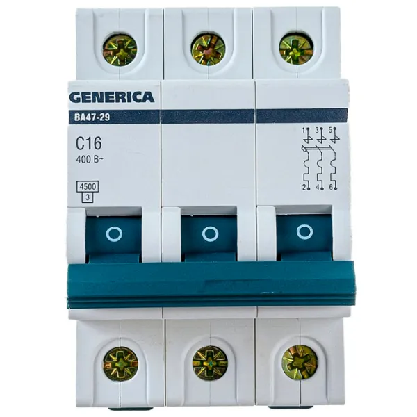 Întrerupător automat IEK MVA25-3-016-C Modulară/ 16 A photo 1