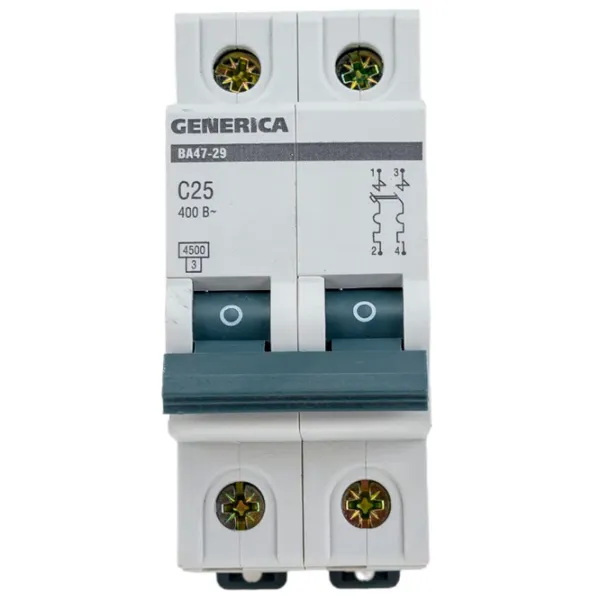 Автоматический выключатель IEK MVA25-2-025-C Модульная/ 25 A photo 1 Автоматический выключатель IEK MVA25-2-025-C Модульная/ 25 A photo 1