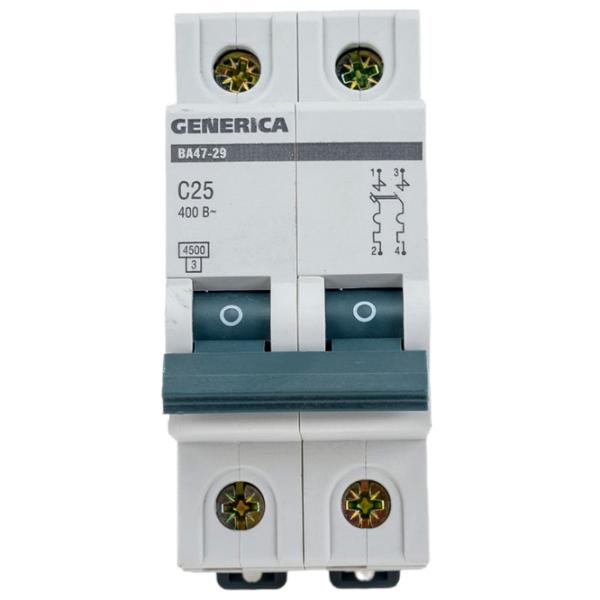 Автоматический выключатель IEK MVA25-2-025-C Модульная/ 25 A photo 1 Автоматический выключатель IEK MVA25-2-025-C Модульная/ 25 A photo 1