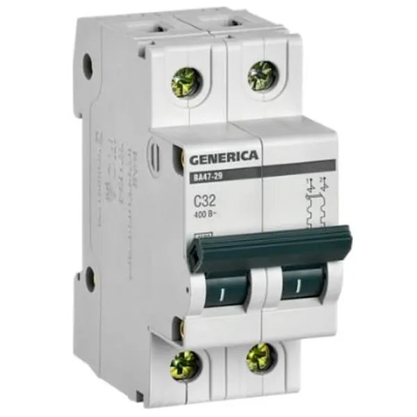 Автоматический выключатель IEK MVA25-2-032-C Модульная/ 32 A photo 2