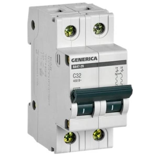 Автоматический выключатель IEK MVA25-2-032-C Модульная/ 32 A photo 2