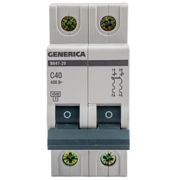 Автоматический выключатель IEK MVA25-2-040-C Модульная/ 40 A photo 1 Автоматический выключатель IEK MVA25-2-040-C Модульная/ 40 A photo 1