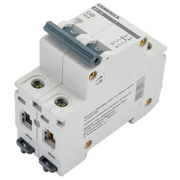 Автоматический выключатель IEK MVA25-2-040-C Модульная/ 40 A photo 2 Автоматический выключатель IEK MVA25-2-040-C Модульная/ 40 A photo 2