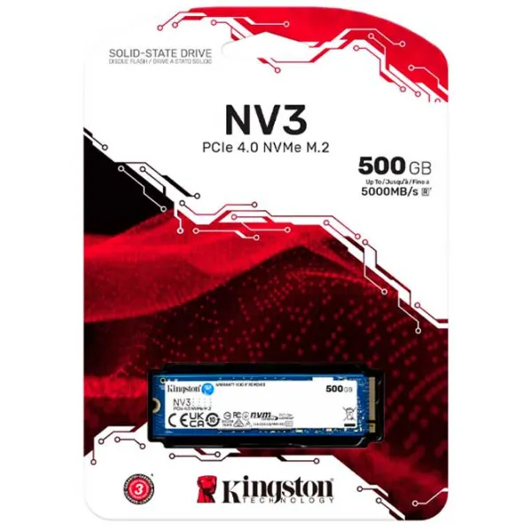 SSD Kingston NV3 500 ГБ M.2 NVMe photo 3
