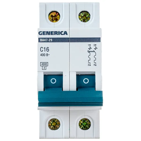 Автоматический выключатель IEK MVA25-2-016-C Модульная/ 16 A photo 1 Автоматический выключатель IEK MVA25-2-016-C Модульная/ 16 A photo 1