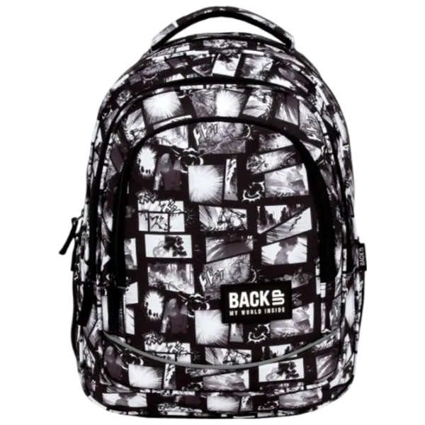 Рюкзак для детей BackUP Manga White Black/ 26 л photo 1