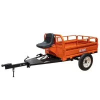 Remorcă pentru motocultor Ruris 550S Metal/ Orange