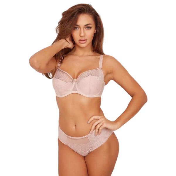 Sutien pentru femei Fantasy 9046/ 2 95E/ Pudra/ Dantelă photo 4