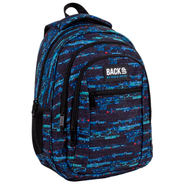 Рюкзак для детей BackUP Glitch Черный Blue/ 26 л photo 1 Рюкзак для детей BackUP Glitch Черный Blue/ 26 л photo 1