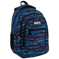 Рюкзак для детей BackUP Glitch Черный Blue/ 26 л