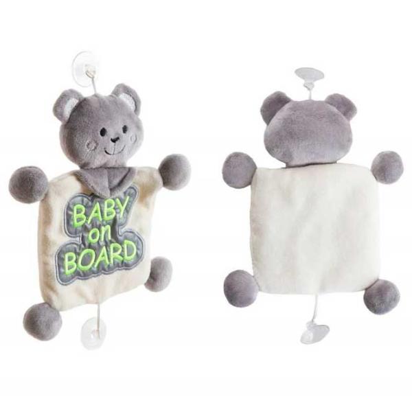 Мягкая игрушка BabyJem Animals Baby On Board 0+/ Серый photo 4 Мягкая игрушка BabyJem Animals Baby On Board 0+/ Серый photo 4