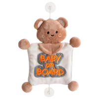 Jucărie moale BabyJem Animals Baby On Board 0+/ Brown