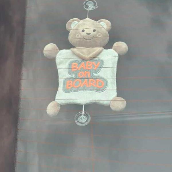 Jucărie moale BabyJem Animals Baby On Board 0+/ Brown photo 2