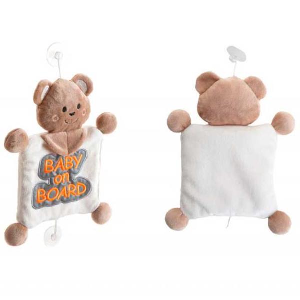 Jucărie moale BabyJem Animals Baby On Board 0+/ Brown photo 3