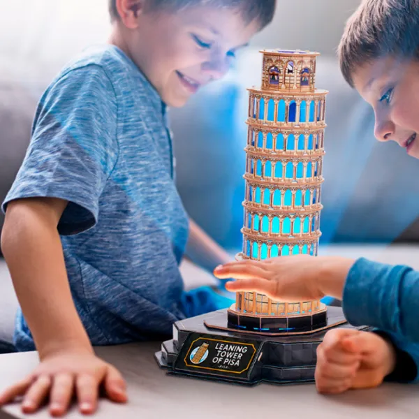 Пазл 3D CubicFun Пизанская башня 8+/ Количество деталей: 42 photo 5