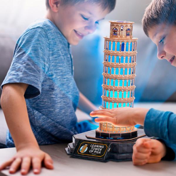 Пазл 3D CubicFun Пизанская башня 8+/ Количество деталей: 42 photo 5