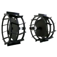 Roți metalice pentru motocultor OMAC D.440/ D32 - PREMIUM Metal/ Black
