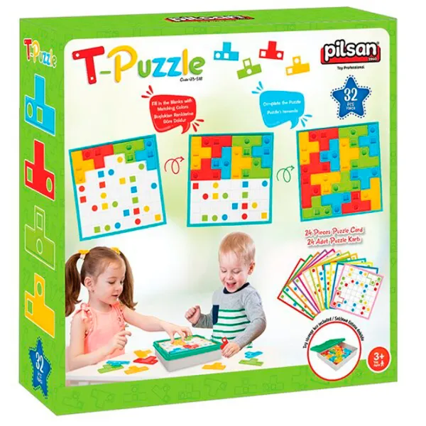 Puzzle Pilsan T Puzzles 3+/ Количество деталей: 12 photo 1