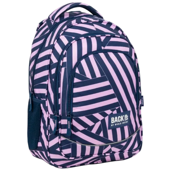 Ghiozdan pentru copii BackUP Coloured Stripes Blue Pink/ 26 l photo 1 Ghiozdan pentru copii BackUP Coloured Stripes Blue Pink/ 26 l photo 1