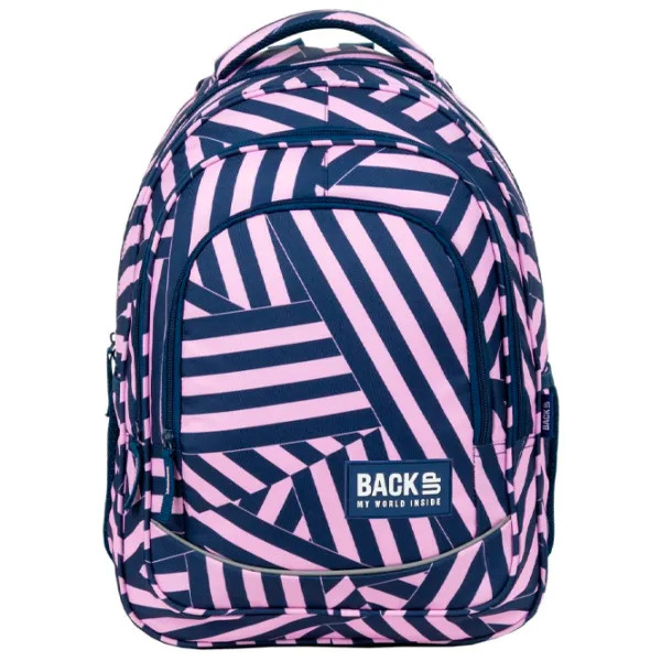 Ghiozdan pentru copii BackUP Coloured Stripes Blue Pink/ 26 l photo 2 Ghiozdan pentru copii BackUP Coloured Stripes Blue Pink/ 26 l photo 2