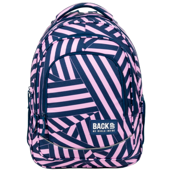 Ghiozdan pentru copii BackUP Coloured Stripes Blue Pink/ 26 l photo 2 Ghiozdan pentru copii BackUP Coloured Stripes Blue Pink/ 26 l photo 2